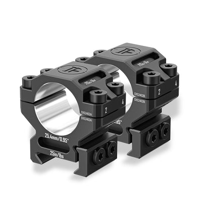 DISCOVERYOPT 6061 Aluminum Scope Rings - Medium Profile 25.4MM/30MM/34MM/35MM Scope Mount