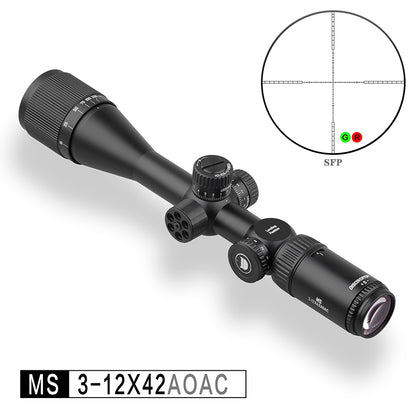 MS 3-12X42AOAC cubierta protectora mejorada resistente a los golpes Visor óptico 