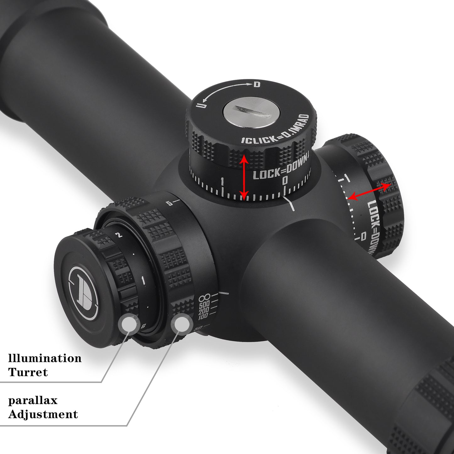 Visores ópticos ED-AR 1-8X24SFIR FFP