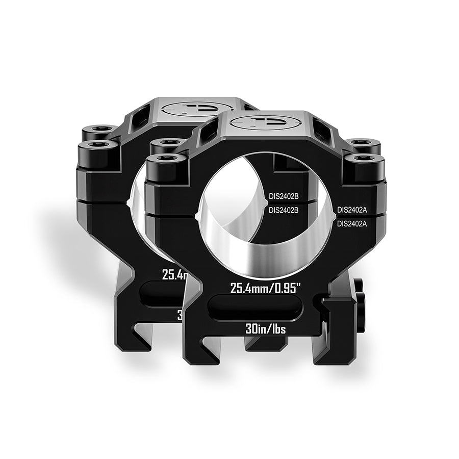 DISCOVERYOPT 6061 Aluminum Scope Rings - Medium Profile 25.4MM/30MM/34MM/35MM Scope Mount