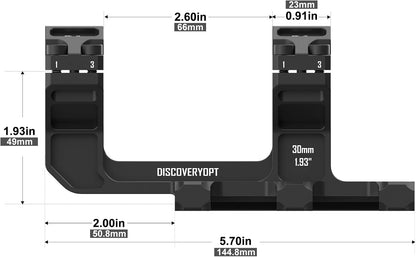 Cantilever Scope Mounts | One-Piece 0 MOA 34mm or 30mm Tube