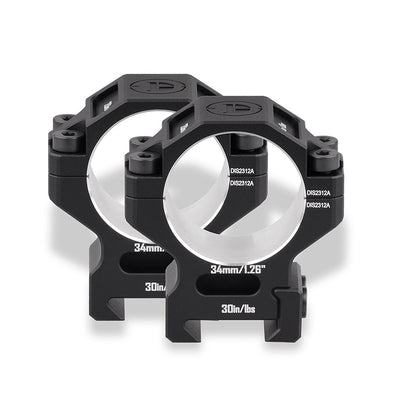 DISCOVERYOPT 6061 Aluminum Scope Rings - Medium Profile 25.4MM/30MM/34MM/35MM Scope Mount