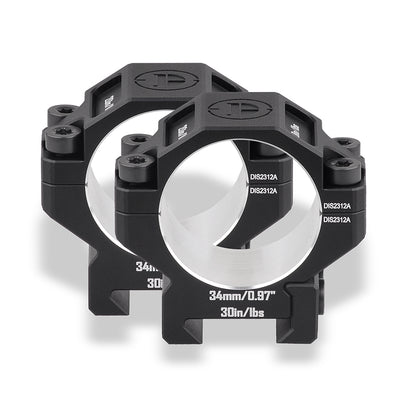 DISCOVERYOPT 6061 Aluminum Scope Rings - Medium Profile 25.4MM/30MM/34MM/35MM Scope Mount