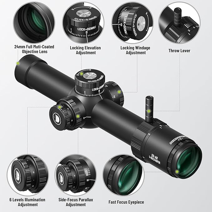 ED-AR 1-8X24SFIR FFP Optics Scopes